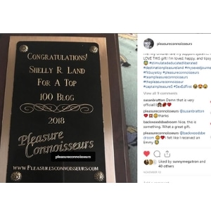 2018: Pleasure Connoisseurs. Pic of a plaque